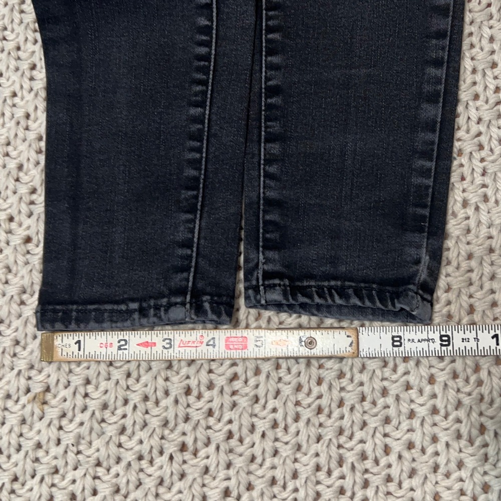 Levi's Premium Mile High Super Skinny Jeans Charcoal Black Women Size 27 - Picture 8 of 9